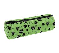 VAPOKF Clover Trousse à crayons en cuir PU pour ranger des stylos, des pièces de monnaie, des cosmétiques, des fournitures de bureau, des fournitures scolaires
