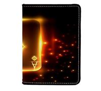 VAPOKF Étui portefeuille de voyage en cuir brillant Ace of Diamonds pour carte de poker 11,5 x 16,5 cm, multicolore, 11.5x16.5cm/4.5x6.5 in, Vintage