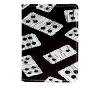 VAPOKF Étui portefeuille de voyage en cuir pour cartes de jeu Domino, 11,5 x 16,5 cm, multicolore, 11.5x16.5cm/4.5x6.5 in, Vintage