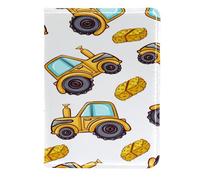 VAPOKF Étui portefeuille de voyage en cuir pour passeport et meule de foin Jaune 11,5 x 16,5 cm, multicolore, 11.5x16.5cm/4.5x6.5 in, Vintage