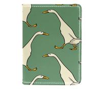 VAPOKF Étui portefeuille de voyage en cuir pour passeport Motif canards indiens 11,5 x 16,5 cm, multicolore, 11.5x16.5cm/4.5x6.5 in, Vintage