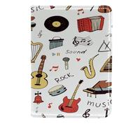 VAPOKF Étui portefeuille de voyage en cuir pour saxophone, tambour, accordéon, instrument de piano, 11,5 x 16,5 cm, multicolore, 11.5x16.5cm/4.5x6.5 in, Vintage