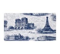 VAPOKF France Architectures Tapis de cuisine, antidérapant, lavable, absorbant, pour cuisine, couloir, buanderie