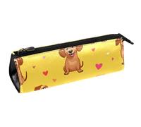 VAPOKF FUUNY Trousse compacte à fermeture éclair Motif teckels et cœurs