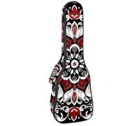 VAPOKF Housse pour ukulélé, housse pour ukulélé soprano ténor concert 58,4 cm, 10 mm d'épaisseur, rembourrée, sangles réglables, sac de transport, ethnique, bohème mandala, multicolore,