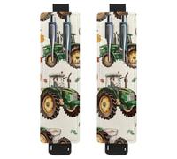 VAPOKF Lot de 2 porte-stylos réglables avec bande élastique pour ordinateur portable, porte-crayons en cuir synthétique, pochette pour journaux, livres, planificateurs, classeurs, tablettes - Farmer