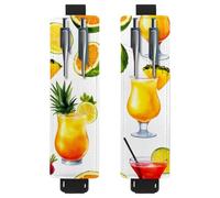 VAPOKF Lot de 2 porte-stylos réglables avec bande élastique pour ordinateur portable, porte-crayons en cuir synthétique, pochette pour journaux, livres, planificateurs, classeurs, tablettes, jus de