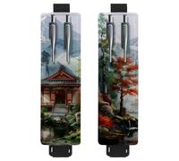 VAPOKF Lot de 2 porte-stylos réglables avec bande élastique pour ordinateur portable, porte-crayons en cuir synthétique, pochette pour journaux, livres, planificateurs, classeurs, tablettes, peinture