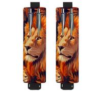 VAPOKF Lot de 2 porte-stylos réglables avec bande élastique pour ordinateur portable, porte-crayons en cuir synthétique, pochette à stylos pour journaux, livres, planificateurs, classeurs, tablettes