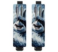 VAPOKF Lot de 2 porte-stylos réglables avec bande élastique pour ordinateur portable, porte-crayons en cuir synthétique, pochette à stylos pour journaux, livres, planificateurs, classeurs, tablettes