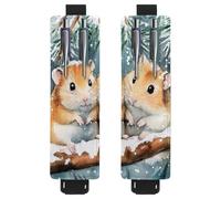 VAPOKF Lot de 2 porte-stylos réglables avec bande élastique pour ordinateur portable, porte-crayons en cuir synthétique, pochette pour journaux, livres, planificateurs, classeurs, tablettes, deux