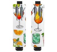 VAPOKF Lot de 2 porte-stylos réglables avec bande élastique pour ordinateur portable, porte-crayons en cuir synthétique, pochette pour journaux, livres, planificateurs, classeurs, tablettes, jus de