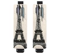 VAPOKF Lot de 2 porte-stylos réglables avec bande élastique pour ordinateur portable, porte-crayons en cuir synthétique, pochette à stylos pour journaux, livres, planificateurs, classeurs, tablettes