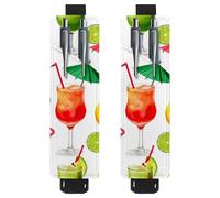 VAPOKF Lot de 2 porte-stylos réglables avec bande élastique pour ordinateur portable, porte-crayons en cuir synthétique, pochette pour journaux, livres, planificateurs, classeurs, tablettes, jus de