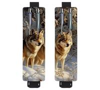 VAPOKF Lot de 2 porte-stylos réglables avec bande élastique pour ordinateur portable, porte-crayons en cuir synthétique, pochette pour journaux, livres, planificateurs, classeurs, tablettes, deux