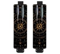 VAPOKF Lot de 2 porte-stylos réglables avec bande élastique pour ordinateur portable, porte-crayons en cuir synthétique, pochette à stylo pour journaux, livres, planificateurs, classeurs, tablettes