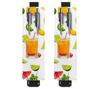 VAPOKF Lot de 2 porte-stylos réglables avec bande élastique pour ordinateur portable, porte-crayons en cuir synthétique, pochette pour journaux, livres, planificateurs, classeurs, tablettes, jus de