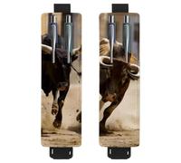 VAPOKF Lot de 2 porte-stylos réglables avec bande élastique pour ordinateur portable, porte-crayons en cuir synthétique, pochette à stylos pour journaux, livres, planificateurs, classeurs, tablettes