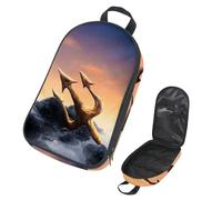 VAPOKF Poseidon's Trident on Sea Rocks Sac de rangement pour ustensiles de cuisine, accessoires de cuisine, pochette de rangement pour barbecue en plein air, sac uniquement