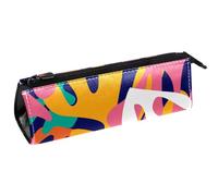 VAPOKF Sac à crayons coloré Matisse Formes Pochette Papeterie Trousse à crayons Sac cosmétique Sac compact à fermeture éclair, multicolore, 5.5 ×6 ×20CM/2.2x2.4x7.9 in, Organiseur de sac