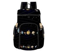 VAPOKF Sac à dos de basket-ball, sac de sport avec compartiment à chaussures pour football, football, volley-ball, natation, gym, voyage, schéma du système solaire
