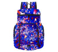 VAPOKF Sac à dos de basket-ball, sac de sport avec compartiment pour ballon et chaussures pour football, volley-ball, natation, gym, voyage, bouquet de fleurs