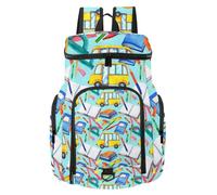 VAPOKF Sac à dos de basket-ball, sac de sport avec compartiment pour ballon et chaussures pour football, football, volley-ball, natation, gym, voyage, bus scolaire, carnet de notes