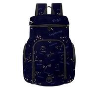 VAPOKF Sac à dos de basket-ball, sac de sport avec compartiment pour ballon et chaussures pour football, football, volley-ball, natation, gym, voyage, constellations du zodiaque, étoile et espace