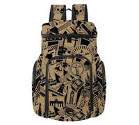 VAPOKF Sac à dos de basket-ball, sac de sport avec compartiment pour ballon et chaussures pour football, volley-ball, natation, gym, voyage, villes du monde