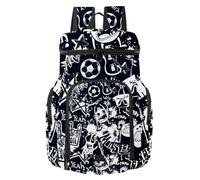 VAPOKF Sac à dos de basket-ball, sac de sport avec compartiment pour ballon et chaussures pour football, volley-ball, natation, gym, voyage, monstre