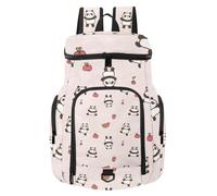 VAPOKF Sac à dos de basket-ball, sac de sport avec compartiment pour ballon et chaussures pour football, football, volley-ball, natation, gym, voyage, dessin animé, panda et fruits