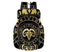 VAPOKF Sac à dos de basket-ball, sac de sport avec compartiment pour ballon et chaussures pour football, football, volley-ball, natation, gym, voyage, constellation, signe du zodiaque Bélier