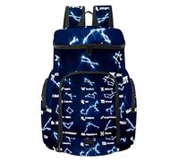 VAPOKF Sac à dos de basket-ball, sac de sport avec compartiment pour ballon et chaussures pour football, football, volley-ball, natation, gym, voyage, horoscope du zodiaque illustration