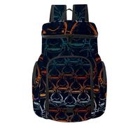 VAPOKF Sac à dos de basket-ball, sac de sport avec compartiment pour ballon et chaussures pour football, football, volley-ball, natation, gym, voyage, attaque requin