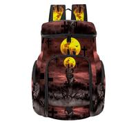 VAPOKF Sac à dos de basket-ball, sac de sport avec compartiment pour ballon et chaussures pour football, football, volley-ball, natation, gym, voyage, Zombie Hand Out of Hell