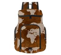 VAPOKF Sac à dos de basket-ball, sac de sport avec compartiment pour ballon et chaussures pour football, football, volley-ball, natation, gym, voyage, carte du monde du globe