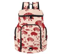 VAPOKF Sac à dos de basket-ball, sac de sport avec compartiment pour ballon et chaussures pour football, football, volley-ball, natation, gym, voyage, Nouvel An chinois du cochon