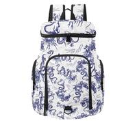 VAPOKF Sac à dos de basket-ball, sac de sport avec compartiment pour ballon et chaussures pour football, football, volley-ball, natation, gym, voyage, motif dragon chinois