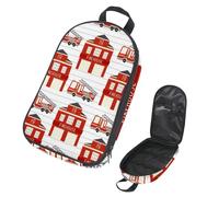 VAPOKF Sac de rangement pour ustensiles de camping, camion de pompiers et caserne de pompiers pour ustensiles de cuisine, pochette de rangement pour barbecue en plein air, sac uniquement