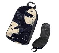 VAPOKF Sac de rangement pour ustensiles de camping, corbeaux, chauve-souris, pierre tombale, pour ustensiles de cuisine, pochette de rangement pour barbecue en plein air, sac uniquement