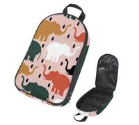 VAPOKF Sac de rangement pour ustensiles de camping de voyage, sac de rangement coloré en forme de silhouette d'éléphant pour ustensiles de cuisine, pochette de rangement pour barbecue en plein air