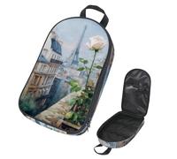 VAPOKF Sac de rangement pour ustensiles de voyage et de camping, motif paysage urbain de Paris - Sac de rangement pour peinture à l'huile - Pour ustensiles de cuisine, accessoires de cuisine, barbecue
