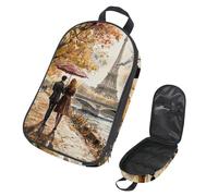 VAPOKF Sac de rangement pour ustensiles de voyage et de camping, sac de rangement aquarelle Paris Tower pour ustensiles de cuisine, accessoires de cuisine, pochette de rangement pour barbecue en plein