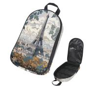 VAPOKF Sac de rangement pour ustensiles de voyage, tour Eiffel Paris City pour ustensiles de cuisine, accessoires de cuisine, pochette de rangement pour barbecue en plein air, sac uniquement