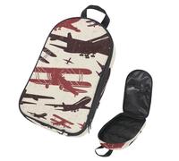 VAPOKF Sac de rangement rétro pour ustensiles de camping, avion de guerre et avion pour ustensiles de cuisine, accessoires de cuisine, pochette de rangement pour barbecue en plein air, sac uniquement