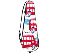 VAPOKF Sac de raquette de badminton, sac à main pour raquette de badminton, sac à main pour 2 raquettes, dessin animé London Red Bus
