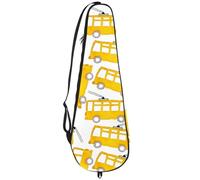 VAPOKF Sac de raquette de badminton, sac à main pour raquette de badminton, sac à main pour 2 raquettes, dessin animé bus scolaire sans couture