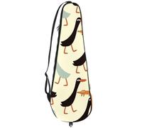 VAPOKF Sac de raquette de badminton, sac à main pour raquette de badminton, sac à main pour 2 raquettes, dessin animé canard et renard