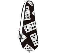 VAPOKF Sac de raquette de badminton, sac à main pour raquette de badminton, sac à main pour 2 raquettes, cartes de jeu Domino