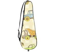 VAPOKF Sac de raquette de badminton, sac à main pour raquette de badminton, sac à main pour 2 raquettes, voitures de dessin animé et taxi